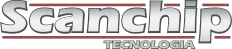Logotipo da empresa Scanchip Tecnologia Ltda, empresa nacional fabricante de comandos para elevadores.